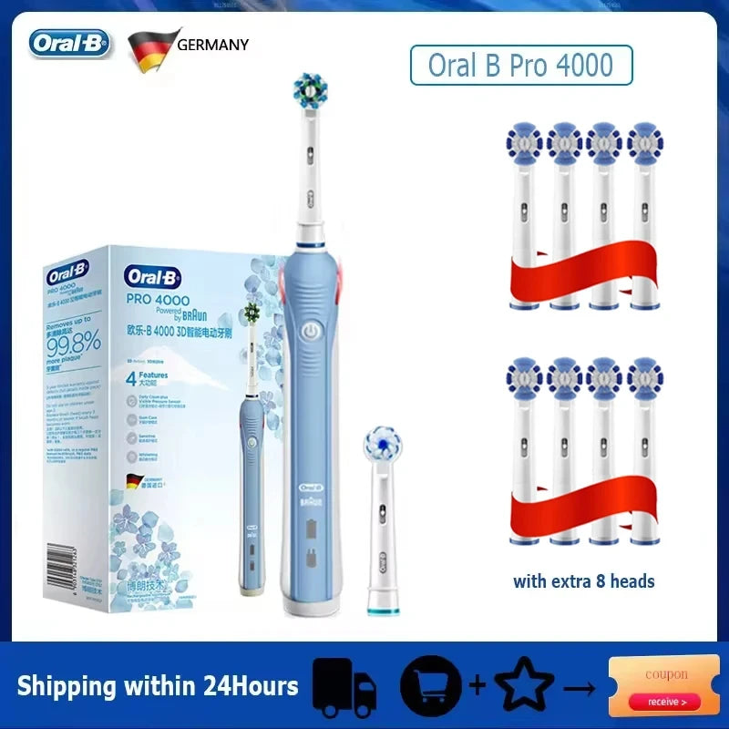 Oral Sonic Electric Toothbrush Pro4000 Rpo600 D12 Vitality