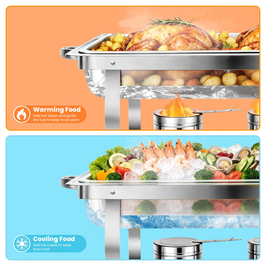 Chafing Dish Buffet Stainless Steel 316 Restaurant Catering