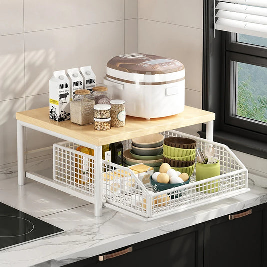 Countertop Organizer Multi-Use Shelf Microwave Spices Coffee