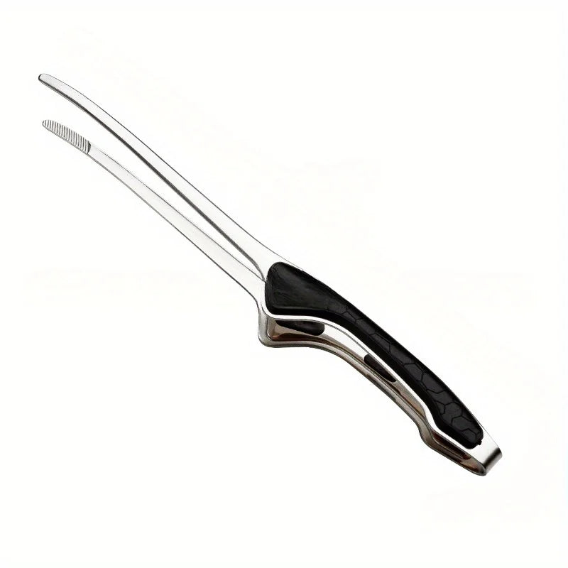 1pc Stainless Steel Tongs Serving Tongs Cooking Metal