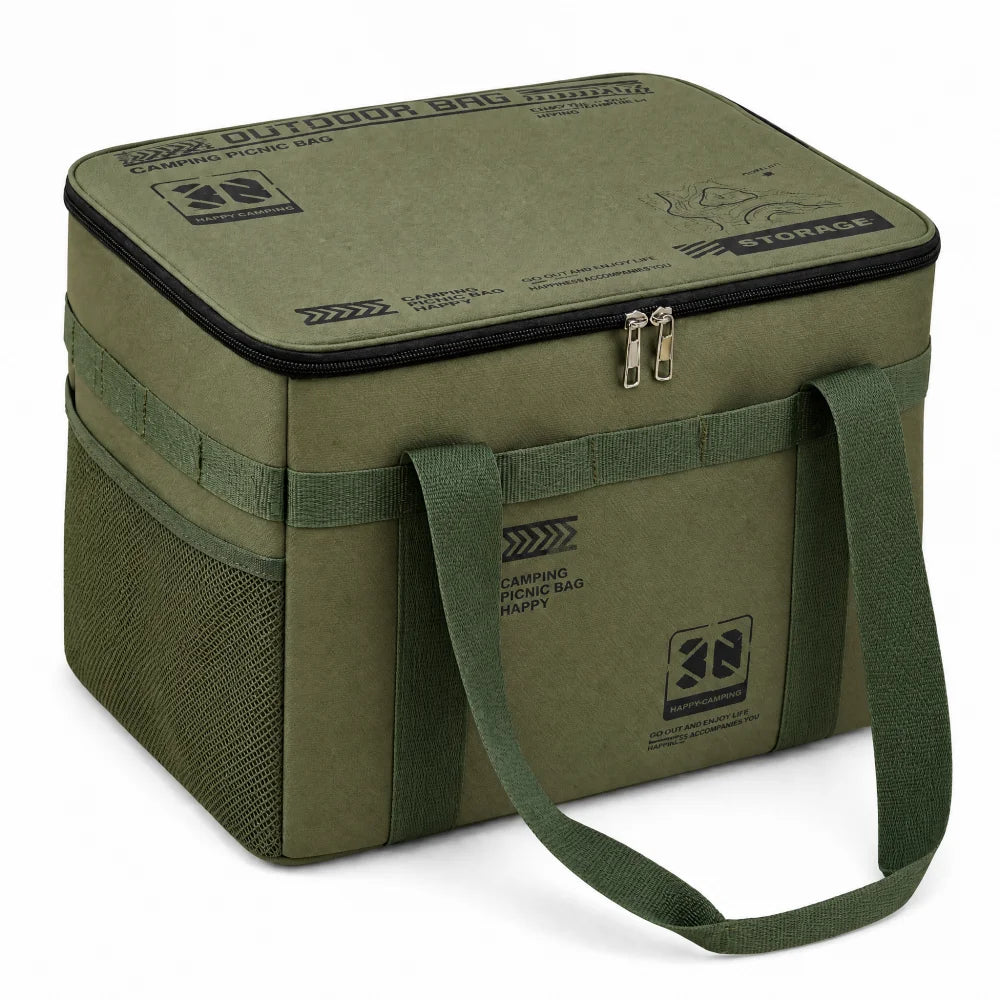 30l Camping Cookware Storage Bag Waterproof Outdoor Organizer