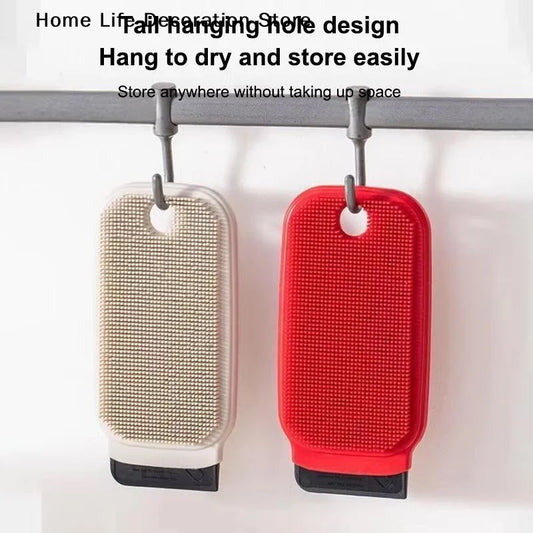 Quick-Drying Cleaning Brush Double-Sid Tpr Dish Brush