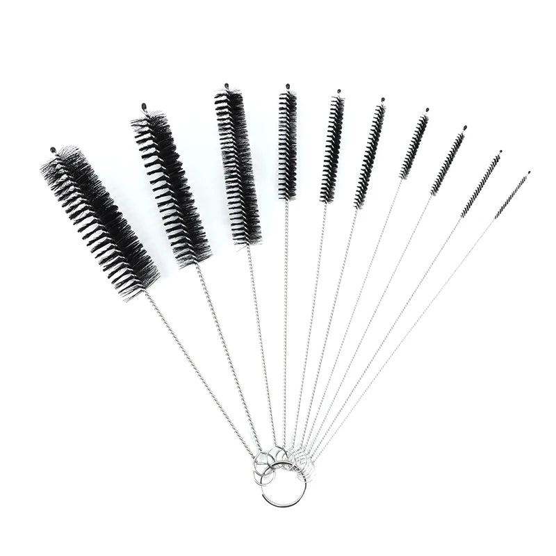 10pcs/Set Baby Bottle Brushes Straw Cleaner Cleaning Brush