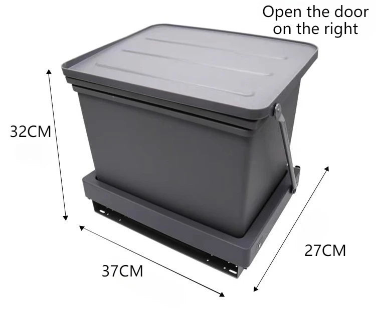 Large Capacity Trash Can Recycle Trash Bin Food