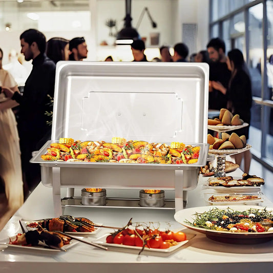 2/4/6 Pack 8qtchafing Dish Buffet Stainless Steel Food