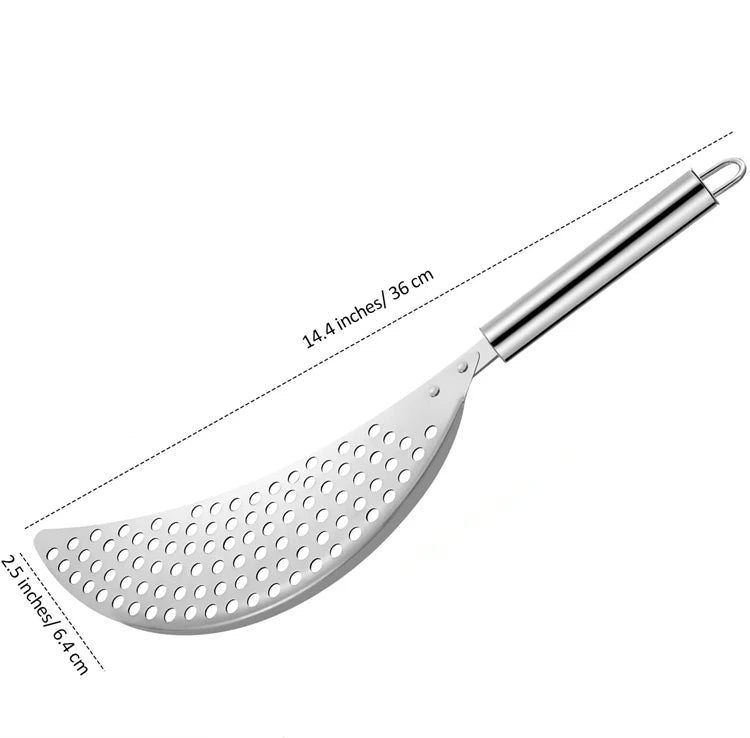 Lmetjma Stainless Steel Pot Strainer Handle Pasta Strainer