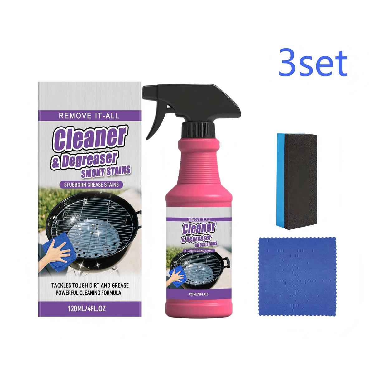 Bbq Grill Cleaner Grease Smoky Stain Remover Degreaser