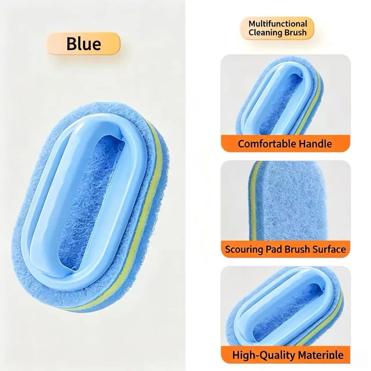 Sponge Cleaning Brush Handle Bathtub Tile Scrub Brush