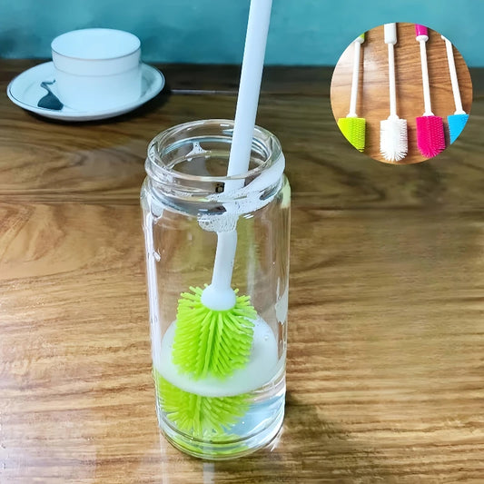 1pc Long Handle Cleaning Brush Non-Slip Grip Narrow