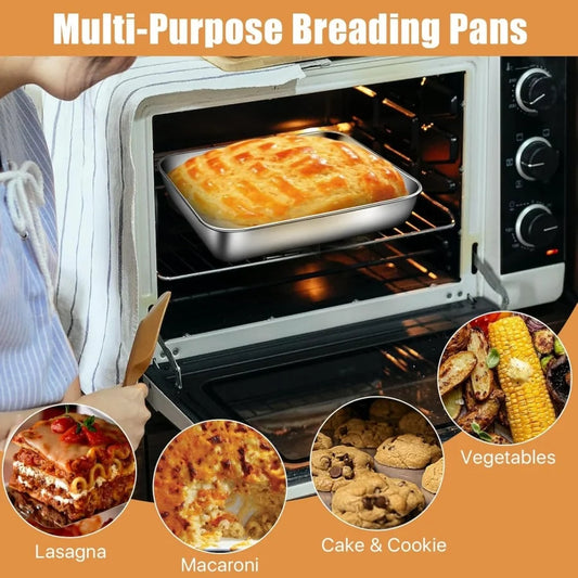 3pcs Stainless Steel Food Containers - Leakproof &