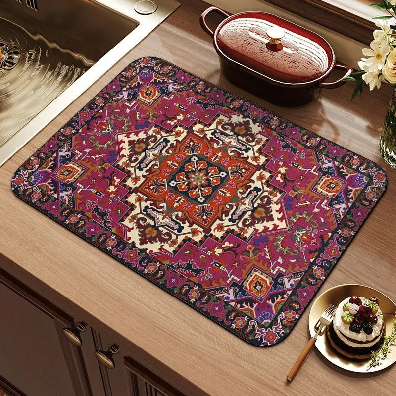 Super Absorbent Drying Mat Anti-Slip Heat-Insulating Placemat