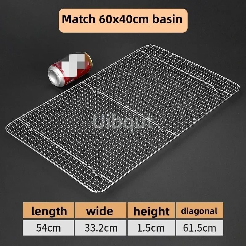 Square Bbq Net Rack Meshes Stainless Steel 304