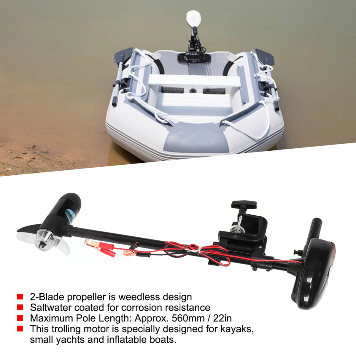 Boat Engine 12v 18lbs Brushed Multi Gear Electric