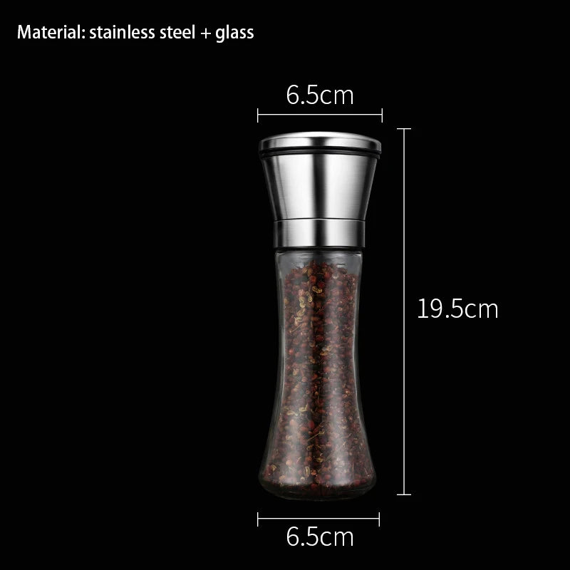 Stainless Steel Salt Pepper Grinders Bottle Spice Jar