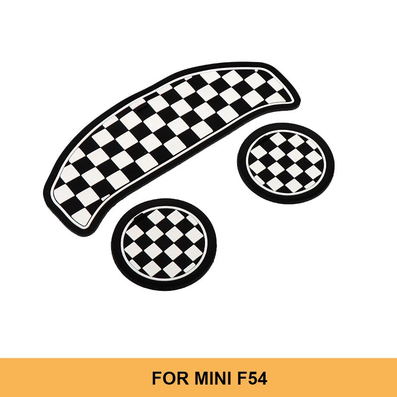 3pcs Non-Slip Car Water Cup Pad Silicone Mat