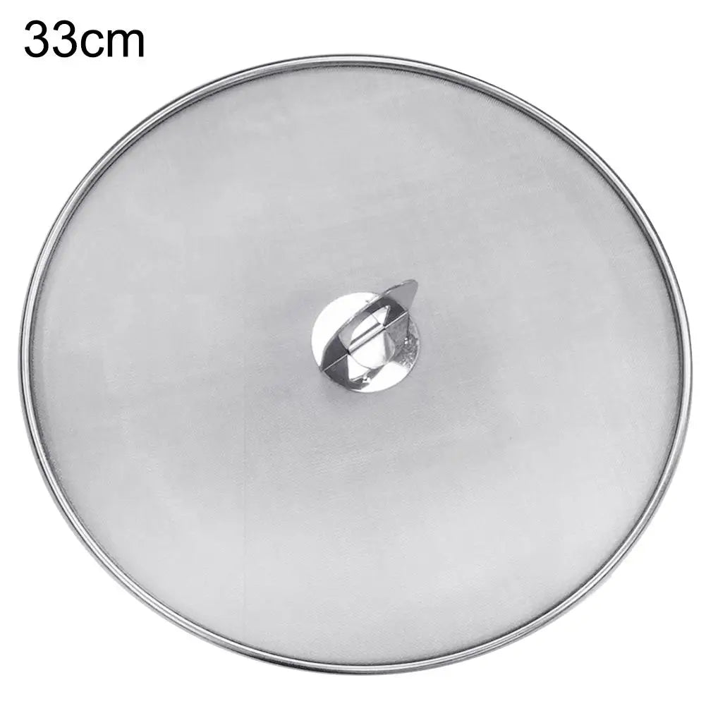 1pc Oil Proofing Lid Filter Foldable Handle Frying