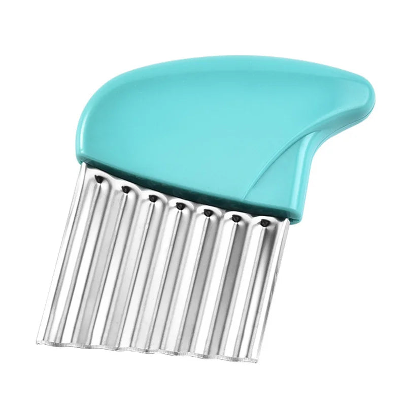 Potato Chip Slicer Vegetable Fruit Corrugated Wavy Knife