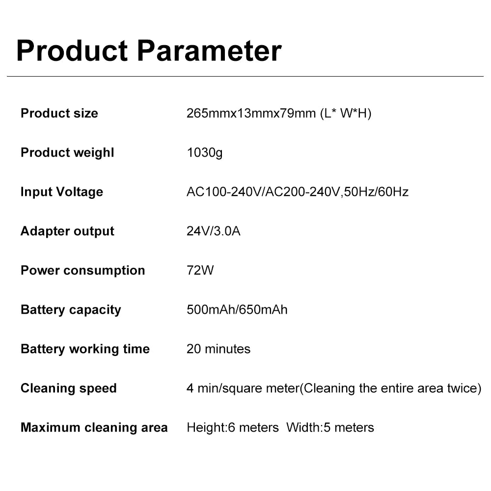 Puruikai Robot Window Cleaner 5600pa Window Cleaner Robot