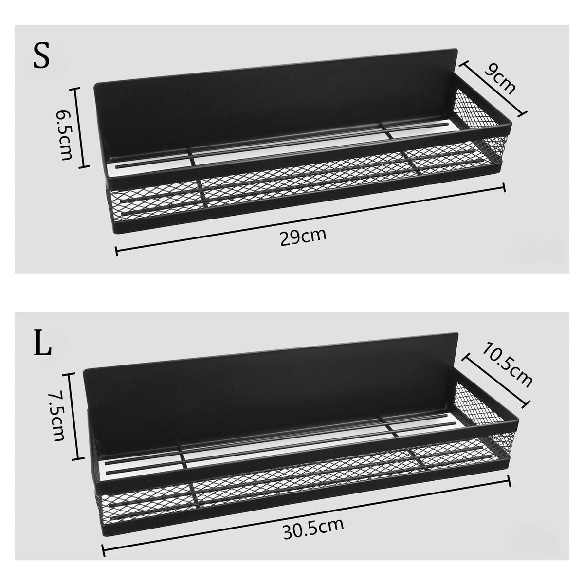 Magnetic Spice Rack Refrigerator Metal Strong Magnet Shelf