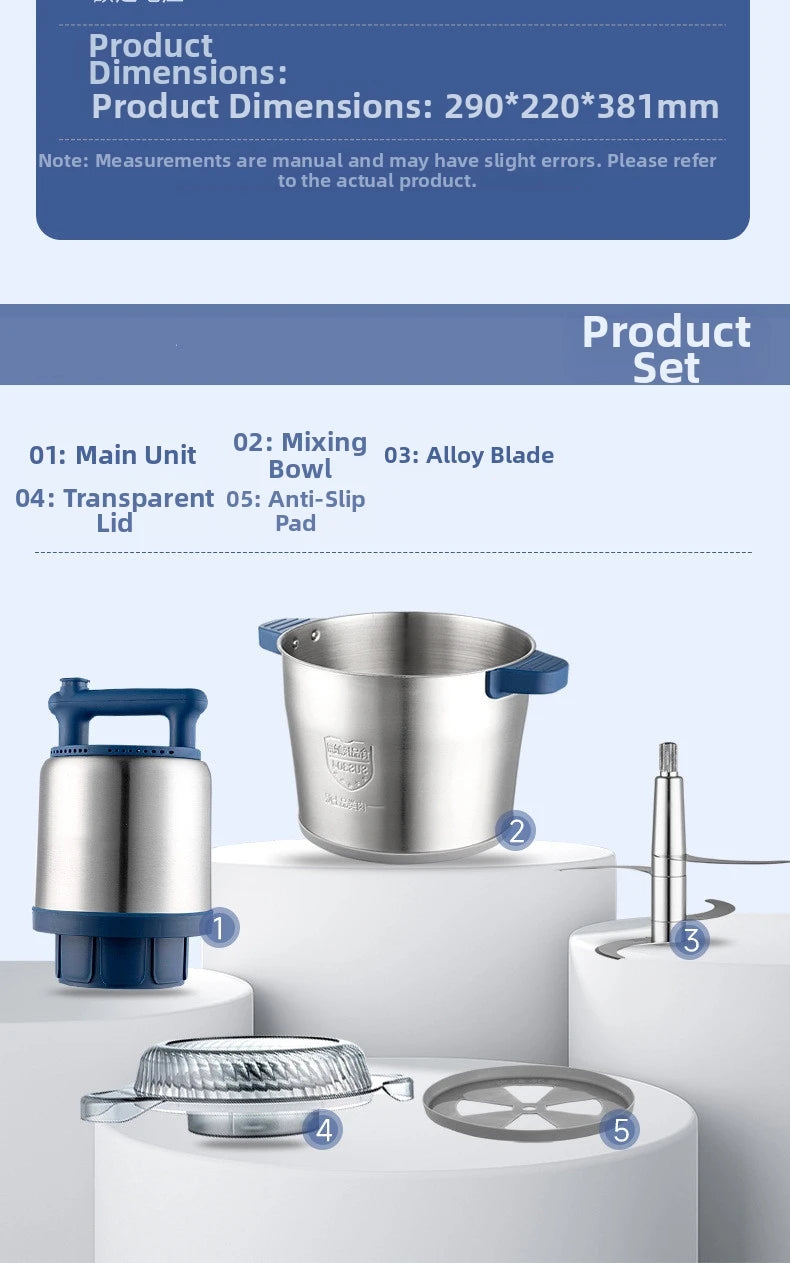 Professional 6l Commercial Meat Grinder Industrial Grade