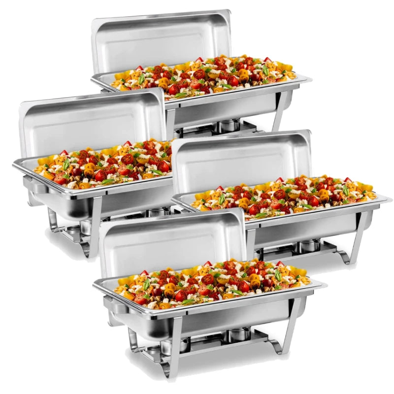 2/4/6 Pack 8qtchafing Dish Buffet Stainless Steel Food