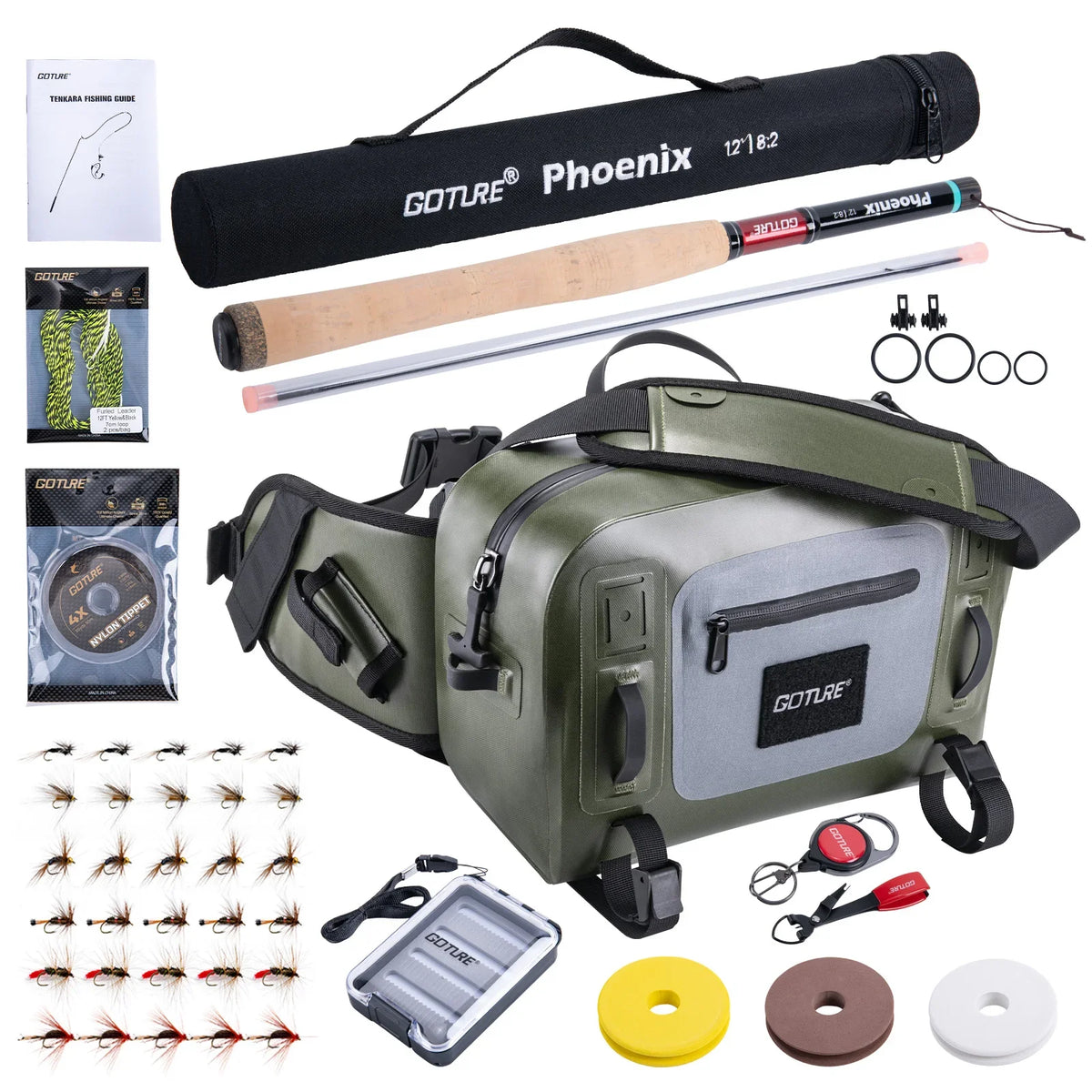 Goture Tenkara Fishing Kit 6m Rod Spare Tip