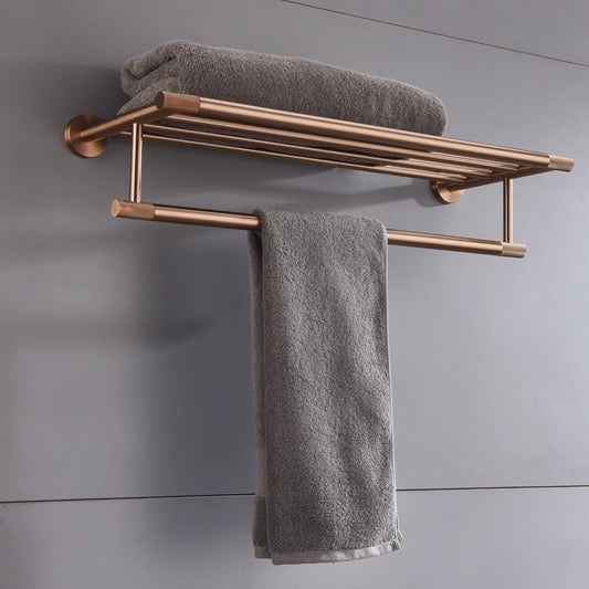Brushed Rose Gold Toilet Brush Holder Toilet Paper