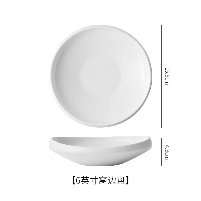 Premium Ceramic Soup Plate Creative Fruit Salad Dish