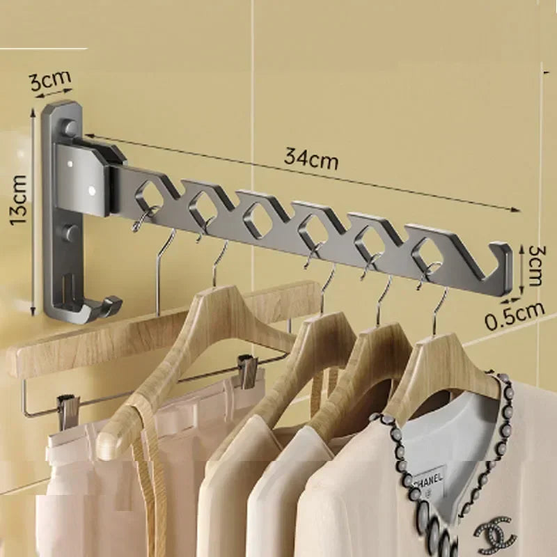 Clothes Drying Rack Collapsible Adjustable Angle Clothes Hanger