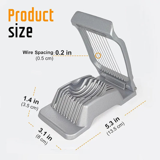 Heavy Duty Aluminium Egg Slicer Hard Boiled Eggs