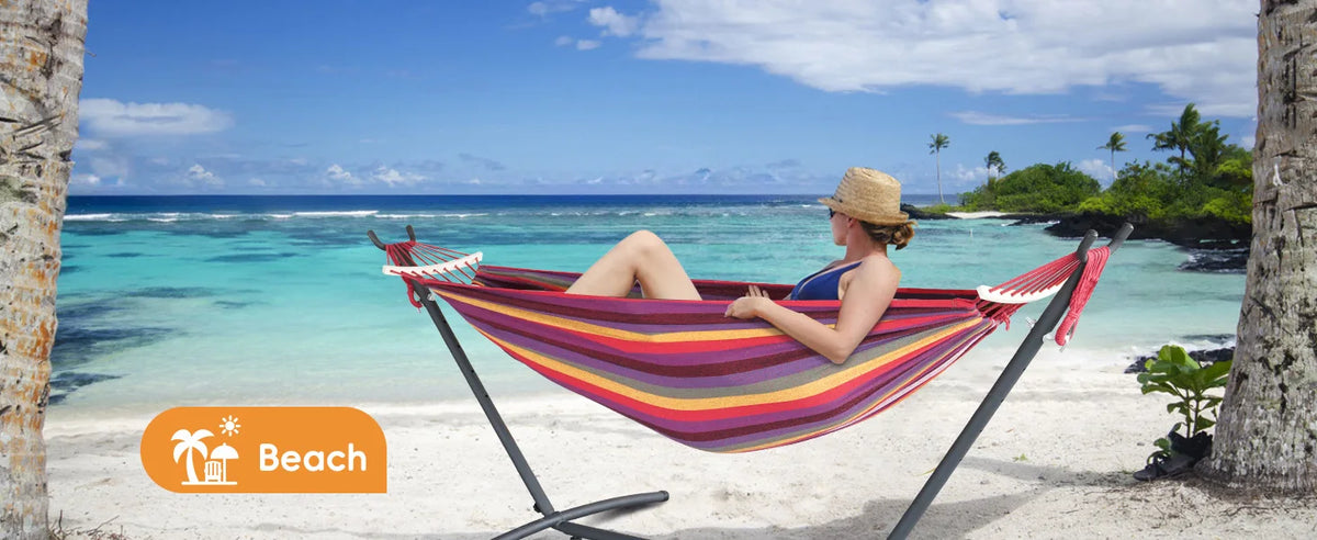 Gyroor Hammock Adjustable Stand- Stylish Hammock Bed W/Storage