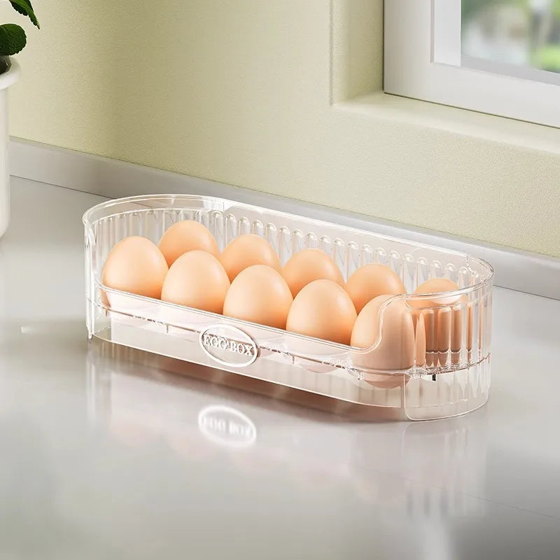 1/2/3pcs Space-Saving Egg Organizer Container Desk Organizer 10