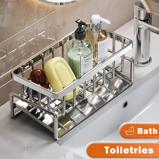 Sink Cleaning Storage Rack Stainless Steel Drain Rack