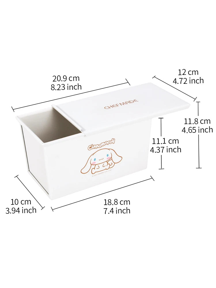 Chefmade Non-Stick Loaf Pan Lid 450g Cinnamoroll Toast