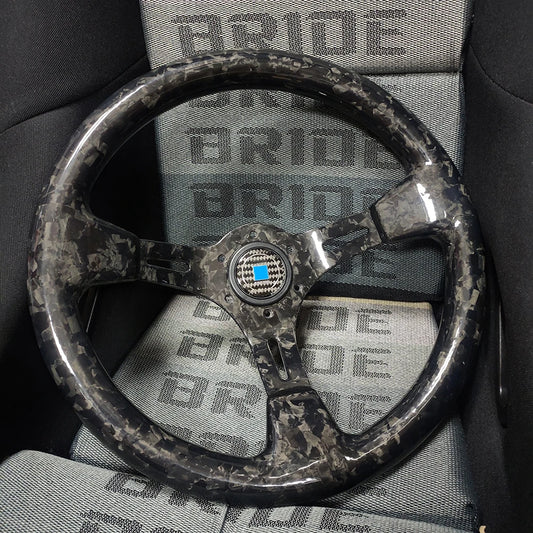 Jdm Real Carbon Fiber Car Steering Wheel 14inch