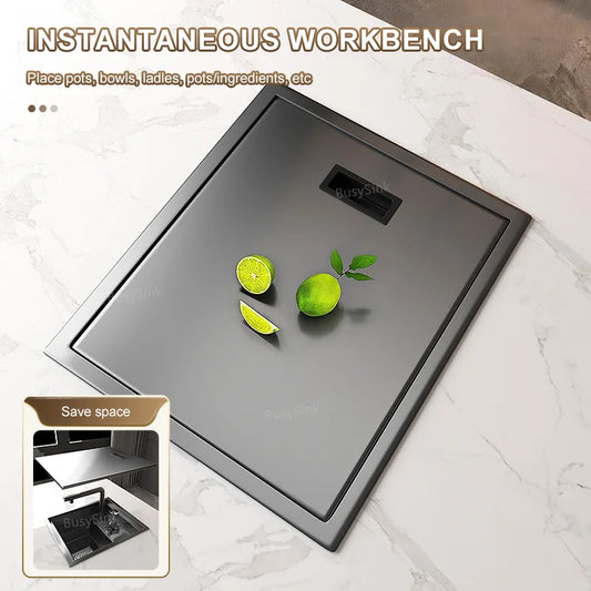 Mini Hidden Sink Balcony Bar Apartment Save Space