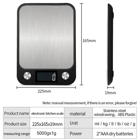 Scale 5/10/15kg Weighing Food Coffee Balance Digital Scales