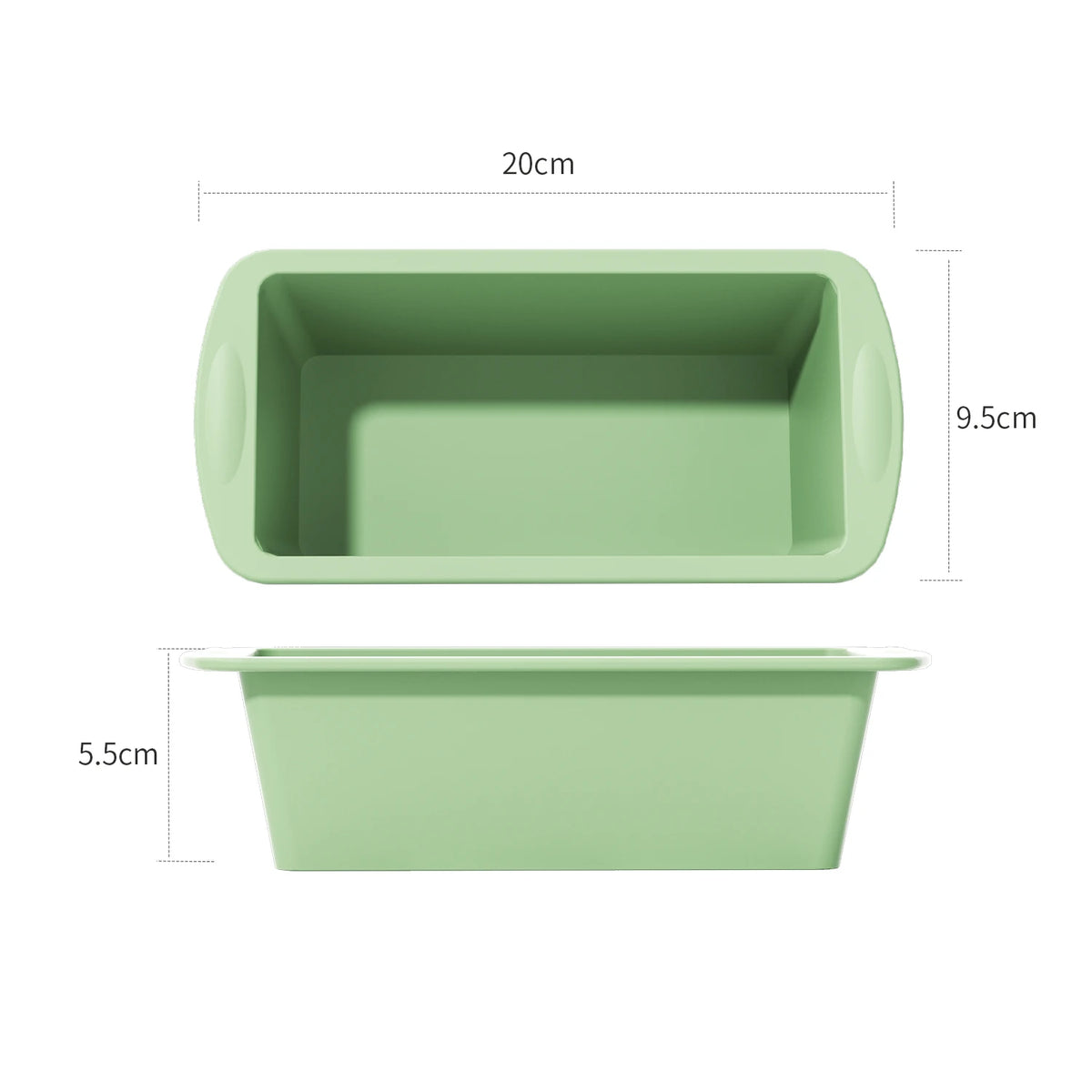 Silicone Baking Molds Nonstick Rectangle Cake Pans Mini