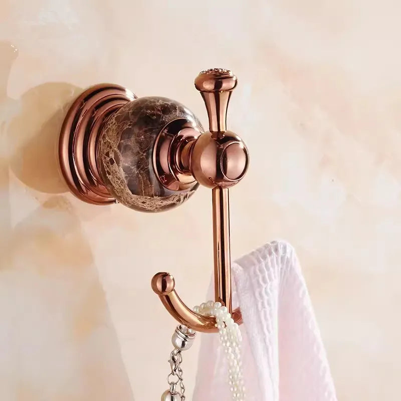 Bathroom Bath Shelf Rose Gold Paper Holder Towel