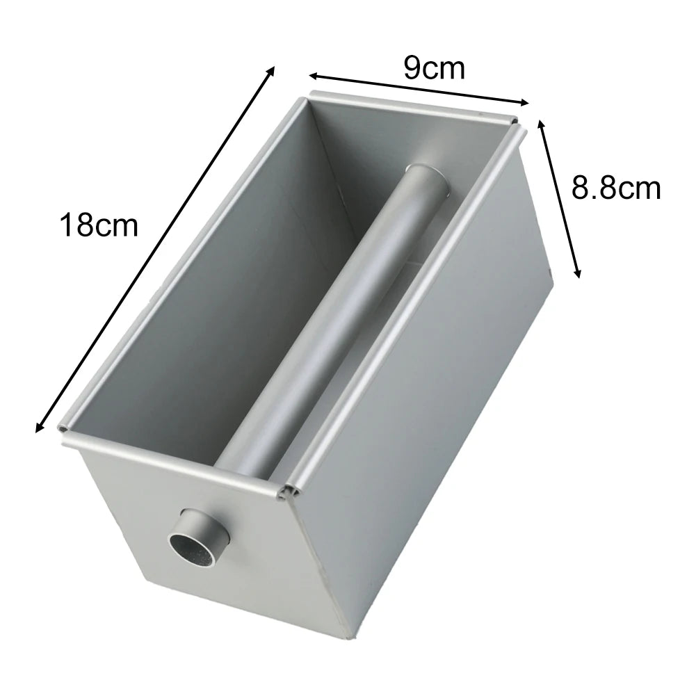 Aluminium Alloy Square Bread Loaf Pan Center Tube