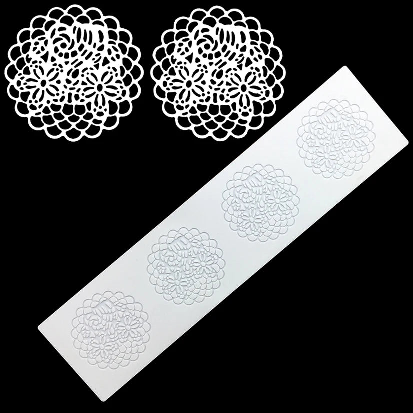 Silicone Lace Fondant Cake Decorating Baking Mat Embossing