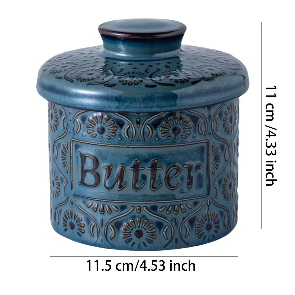 Ceramic Butter Container French Butter Crock Lid Butter
