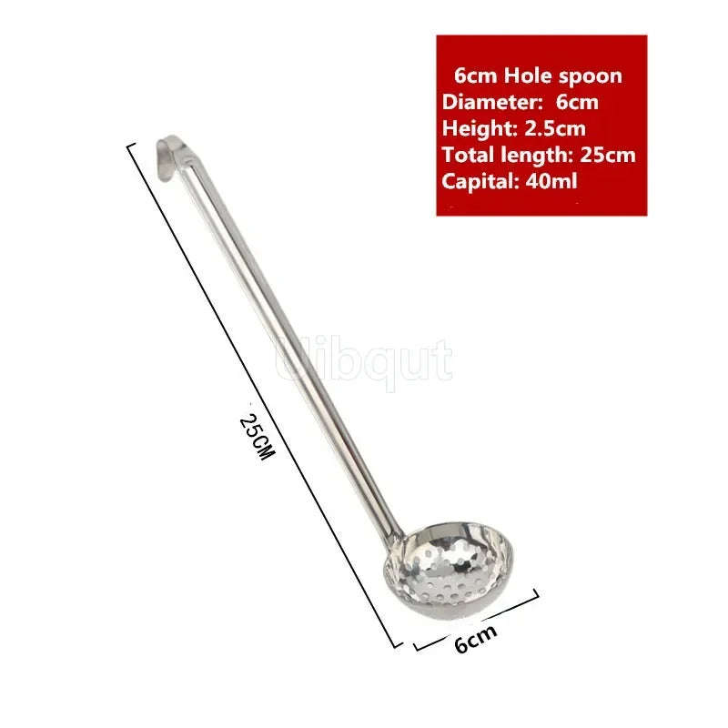Stainless Steel Long Handle Ladle Serving Spoon Big