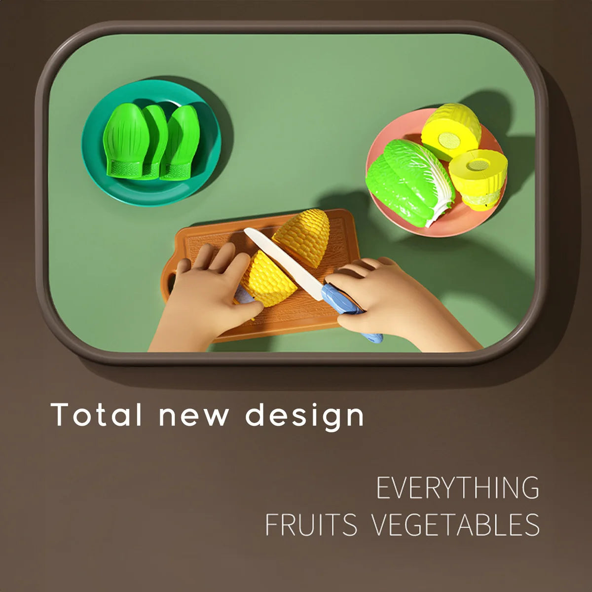 Cutting Play Food Toys Pretend Cooking Fruit &Vegetables&Fast