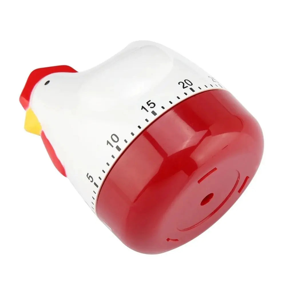 Plastic Chicken Timer White 60 Minutes Cooking Timer