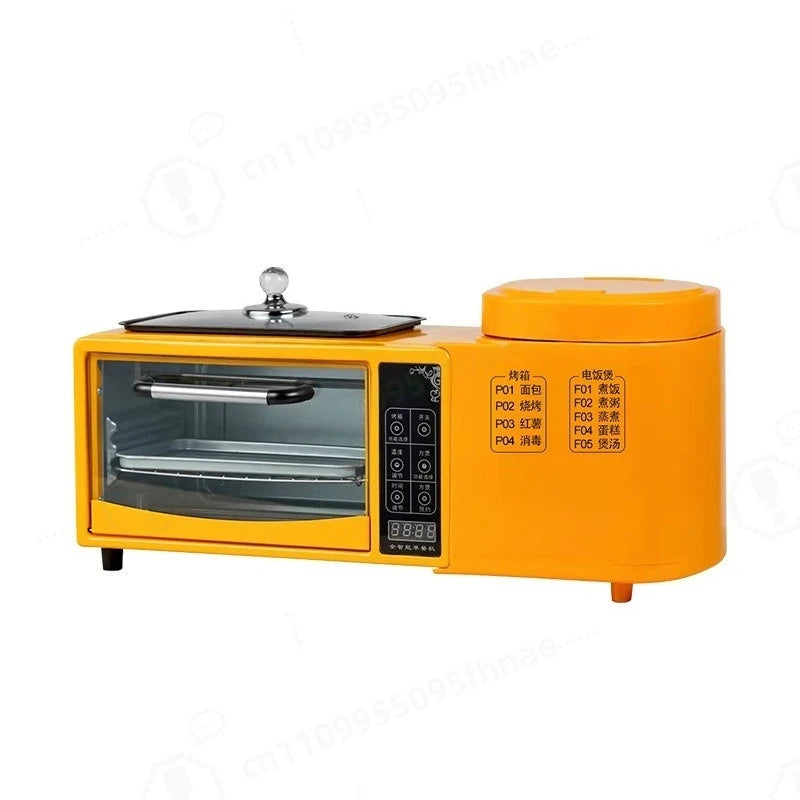 Frying Pot Electric Oven Rice Cooker 4-In-1 Sandwich