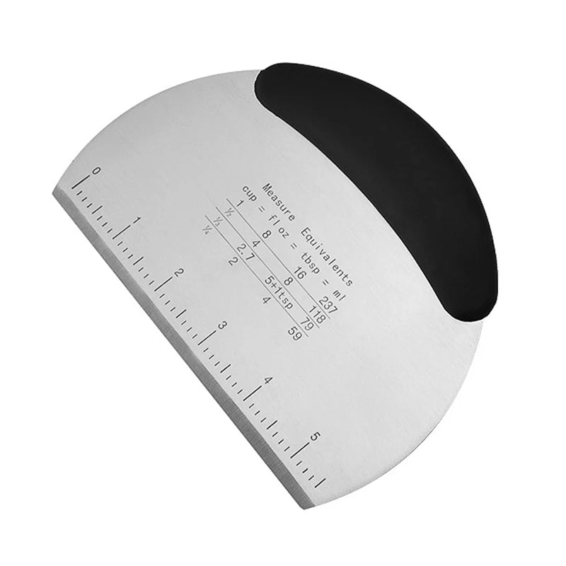 Dough Scraper Stainless Steel Pastry Dough Cutter Semicircular
