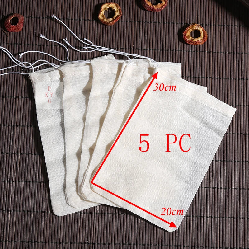 Pc 100 Cotton Cloth Bag Spice Strainer Mesh