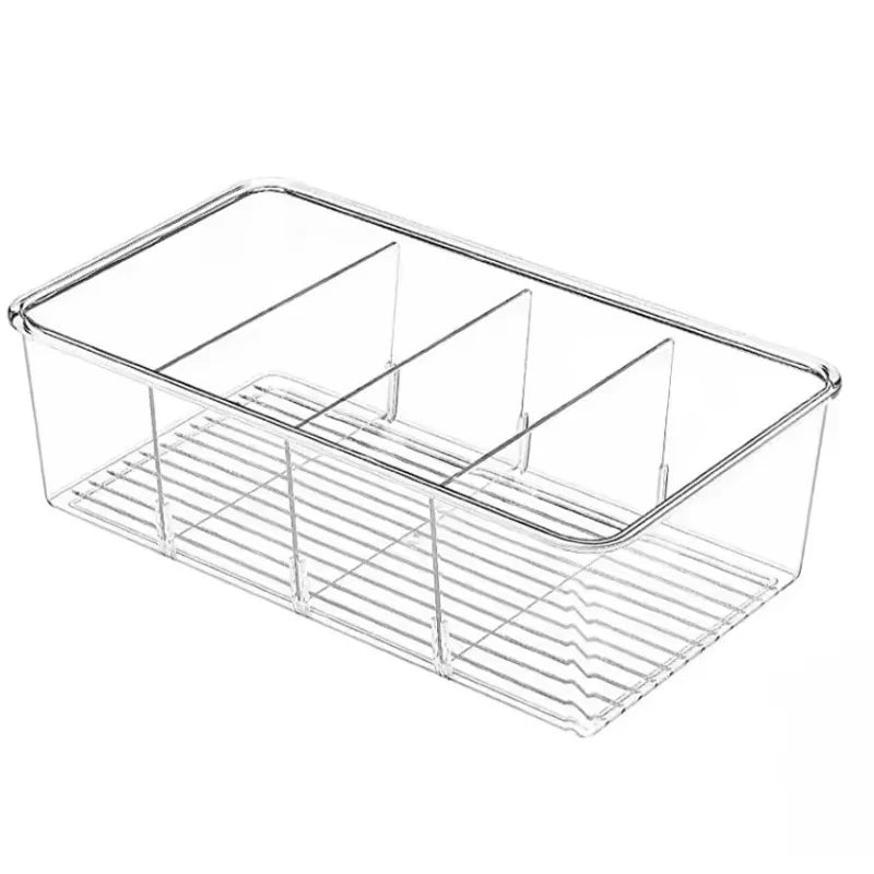 Refrigerator Organizer Bin Clear Plastic Food Storage Organizer