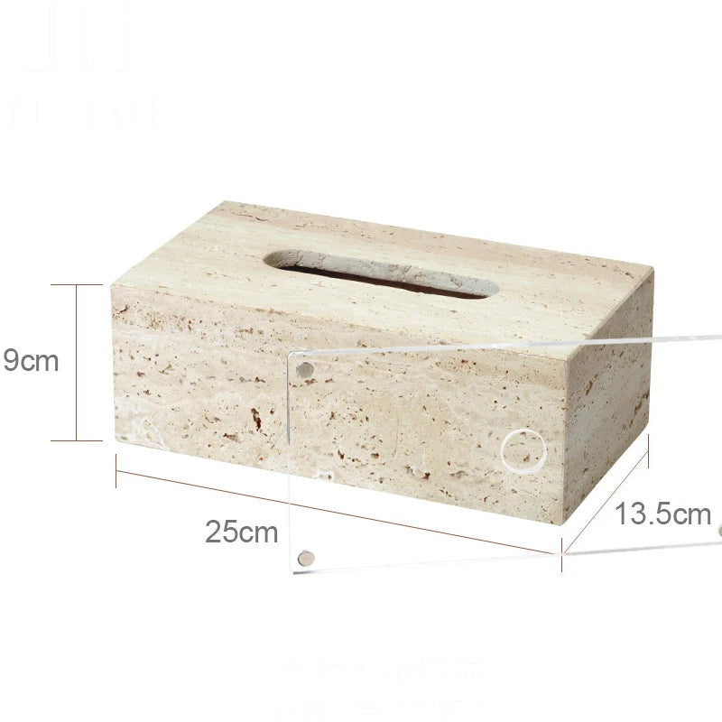 Beige Travertine Bathroom Natural Marble Soap Dispenser Soap